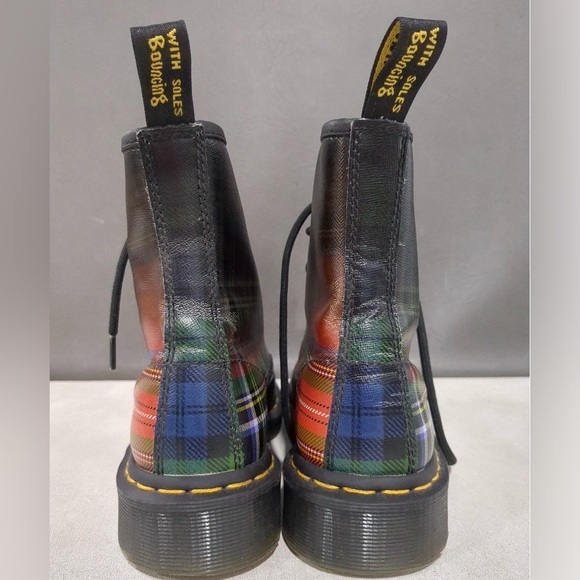 Dr. Martens 1460 Tartan Boots US 6 EU 38 Plaid Lace-Up - Picture 3 of 8